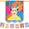 Talking Tables BOHO-GARLAND-FRIDA Kahlo Print Girlande Ammer-3m | Bunt gefärbte Party Dekorationen zum Geburtstag, Fiesta, mexikanische Cinco de Mayo Feier, Kinderzimmer Dekor