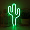 Bipily Cactus Neon Light LED Sign Cactus Lampe Applique murale Lampe Chambre Décor Batterie USB Exploité Neonpour Bar Chambre pour enfants de soirée de mariag-vert cactus