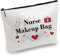 CREATCABIN Krankenschwester Survival Kit Canvas Make-Up-Taschen Kosmetische Mehrzweck-Stift-Etui Toilettenartikel Lustige Reisetasche Mit Schulbedarf Geschenke Herz Krankenpflege Geschenk 10 x 7 Zoll