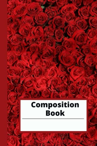 Composition Book Red Roses