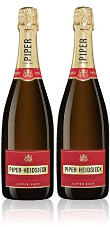 Piper Heidsieck 2er Set Cuvee Brut Champagner 2x 0,75l (12% Vol) Champagner- [Enthält Sulfite]