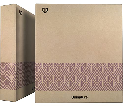 Unipapel Ringbuch aus recyceltem Kraftpapier | A4 | Violett | 4 gemischte Ringe 40 mm | Uninature Concept | FSC-zertifiziert