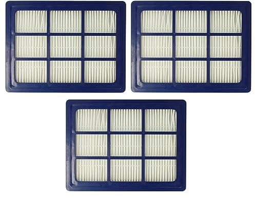 vhbw Set de 3x filtros compatible con Nilfisk Select Superior aspiradora - Filtro HEPA antialérgico