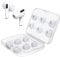6 Pairs Replacement Ear Tips for AirPods Pro and AirPods Pro 2nd Generation with Noise Reduction Hole, Silicone Earbuds Tips for AirPods Pro with Portable Storage Box (Sizes, S/M/L, White)