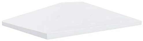 BULANED Pavillondach, Pavillon Ersatzdach, Pavillon Dach, Ersatz Pavillon Dach, Dachplane Faltpavillon, Faltpavillon Dach, 310 g/m² 4x3 m Cremeweiß
