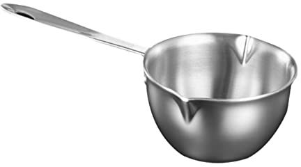 Stainless Steel Double Boiler Pot with Handle for Melting Butter Chocolate Cheese and Oil Kitchen Bowl for Candle Making and More Capacity