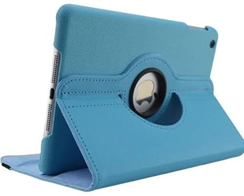 360 Grad drehbare Hülle geeignet for Samsung Galaxy Tab 2 10.1 GT P5100 Tablet Cover Folio Pu Leder Stand Smart Capa (Color : Blue)