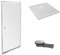 Jacob Delafon Receveur Douche Ipso 90 x 90 + paroi Porte pivotante + bonde
