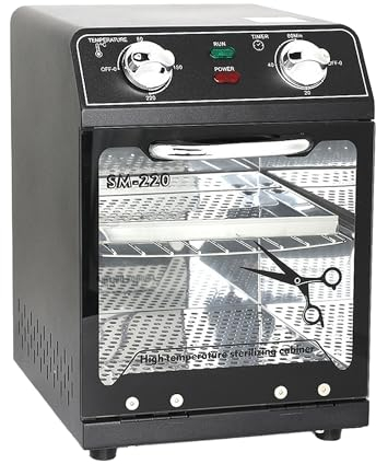 LINBEAUTI Tool Sterilizers, Autoclave sterilizer, High temperature sterilization up to 220°C, Perfect for Nail Salons and Dental clinic