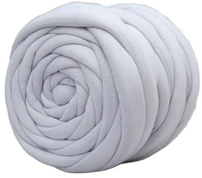 Wolle 500 g/Rolle, superdickes Roving, weiches Garn, Roving, Strickdecke, Spinnen Dicke Wolle (Color : Light Gray)