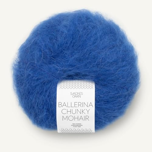 SANDNES GARN Ballerina Chunky Mohair - Farbe: Dazzling Blue (5845) - 50 g/ca. 135 m Wolle