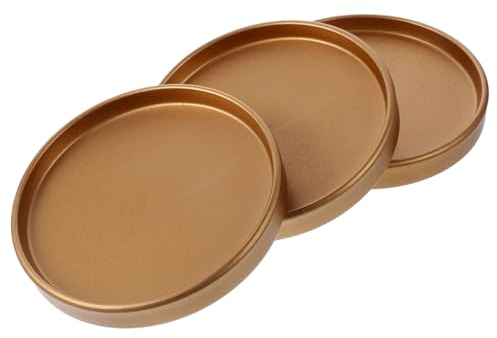 Mipcase Soucoupes pour Pots De Fleurs Lot De 3 Style Rustique pour Plantes Dintérieur