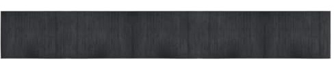 vidaXL Teppich Rechteckig Grau 70x500 cm Bambus