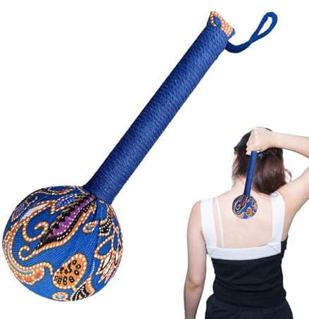 Marteau de drainage lympha-tique, marteau de massage en bois d'absinthe de longue taille pour le corps, outil de massage musculaire pour soulager les douleurs du dos, de la taille, du co