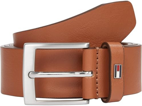 Tommy Hilfiger Herren Gürtel Adan 3,5 cm Ledergürtel, Braun (Cognac), 105 cm