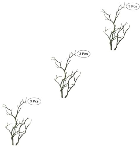 Cabilock 9 Pz ramo di vaso rami di albero secchi di Natale rami per la decorazione albero ramo per la decorazione di un albero artificiale di un albero finto artificiale