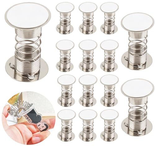 Hayaww 10 pcs Base de Resorte para Bricolaje Reemplazo de Resorte con Fuerte Elasticidad temblorosa Resorte de compresión para Juguetes para Niños, Muñeca, Base de Resorte de Doble Cara (A)
