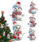 Personalisierte Weihnachtsornamente, 5Pcs Benutzerdefinierte Ornamente, Weihnachten Ornamente, Weihnachts Baum Hängen Dekoration Geschenk