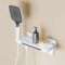 Grifo Mezclador para Bañera Grifo de Bañera con Termostato Blanco Cascada con Indicador de Temperatura Grifo de Ducha Montaje En Pared -B Grifo Bañera Y Ducha Monomando