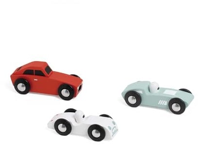 Classic World Holz Spielzeug Sportwagen Set - 3 Stück - FSC Holz
