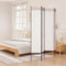 FENLAX Paravent Raumteiler Weiß 160x200 cm Stoff Freistehender Praktischer Multifunktional Trennwand Wohnzimmer Room Divider Dekorative Sichtschutz Schlafzimmer Home Privaten Ankleidebereich