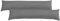 Brit Cotton Door Draft Excluder Hollow Fiber Filled-Draft Excluder for Doors Window-Draught Excluder Cushion with Plain Cover Guard-Door Stopper-Wind Air Blocker Energy Saver (Grey, Pack of 2)