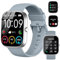 Smartwatch Uomo Donna, 1.91 Orologio Fitness con Effettua/Risposta Chiamate, 110+ Sportive Fitness Tracker, Sonno Cardiofrequenzimetro, Contapassi/Impermeabil IP68 Smart Watch Android iOS, Grigio