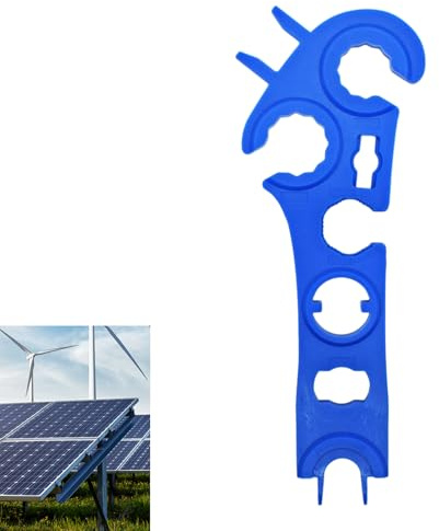 Erioscar 1 Stück 8-in-1 Solar Disconnect Schraubenschlüssel für Alle Modelle Solar Stecker, MC4 Solarstecker für Solarstecker Wartung, Wartungswerkzeug für Photovoltaik-Anlagen