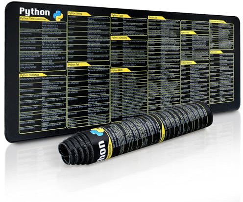 Zhiwei Tapis de Souris Multifonctionnel Python, Tapis de Souris Antidérapant et Imperméable, Spécial pour Le Jeu et Le Travail pour Le Bureau et la Maison.