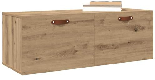 vidaXL Wandschrank 100 x 36,5 x 35 cm Holzwerkstoff Artisan-Eiche