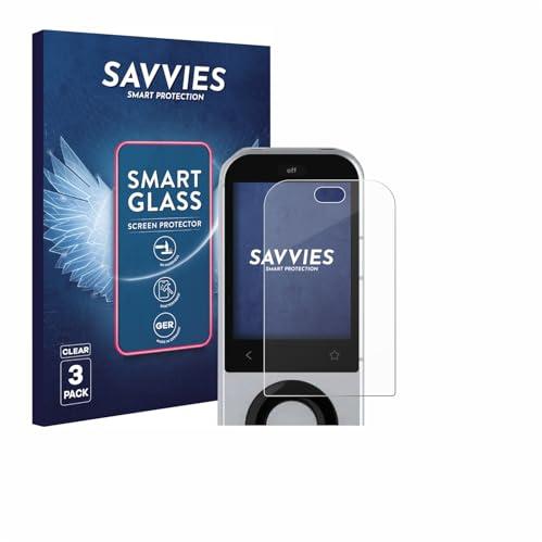 Savvies Schutzglas für Sofabaton X2 | 3 Stück Transparenter Displayschutz Made in Germany Panzer Schutz Glas 9H Schutzfolie HD Klar Blasenfrei Einfache Montage