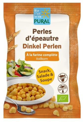 Pural Dinkel Perlen, Vollkorn Backerbsen, 125g