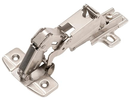 Hickory Hardware P5120-14 - Cerniera a scomparsa senza cornice, 165 gradi, nichel brillante, 11,4 x 5,1 x 1,5 cm