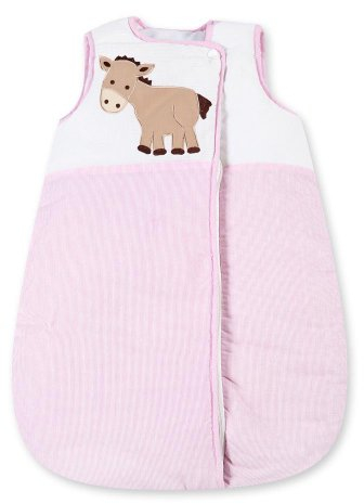 Mixibaby Baby Schlafsack Winterschlafsack/Sommerschlafsack für Jungen und Mädchen 70cm, Modelle:Prestij Rosa