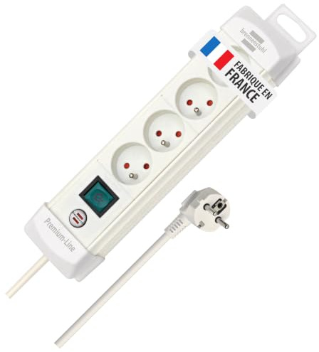 Brennenstuhl 1390221064 PBB4 Premium Plus 4-fach 1.8 m H05VV-F 3G1,5, weiß