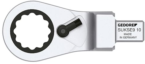 GEDORE Einsteck-Ringratschenschlüssel, umschaltbar SE 9 x 12 x 17 mm, 1 Stück, SUKSE9 17