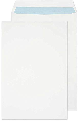 Blake Purely Everyday - White Envelopes 381 x 254 mm - Pack of 250 - Weight 120GSM - Peel and Seal Envelopes 15 x 10 Inches - Sustainable PEFC Certified - Office Business Supplies (22286)