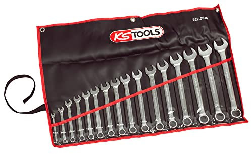 KS TOOLS 922.0046 Set mit 16 Ringmaulschlüsseln, metrisch – im Federmäppchen