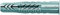 fischer Universaldübel UX 8 x 40 R, Schachtel mit 100 Nylondübeln, Allzweckdübel mit Rand, für optimalen Halt bei Befestigungen in Beton, Gipskarton, Kalksand-Lochstein uvm., Standard, 8x40