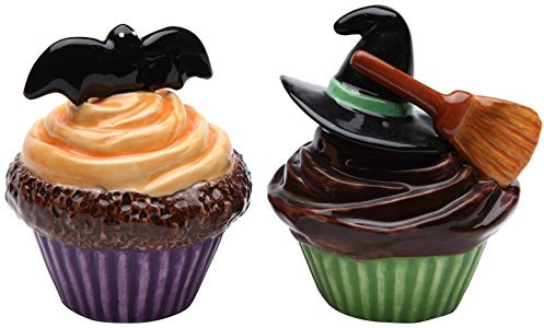 StealStreet ss-cg-61818 3,25 Halloween Bate y Sombrero de Bruja salero y pimentero