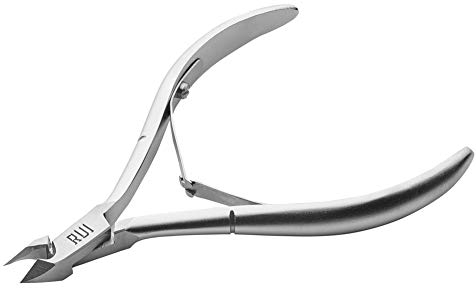 Rui Smiths Professional Cuticle Nippers | Precision Surgical-Grade Stainless Steel Cuticle Trimmer, French Handle, Double Spring, 4mm Jaw (Quarter Jaw)