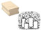 Stempel 4 Kerzen Advent Weihnachten - Kerzenlicht Motivstempel Holzstempel weihnachtlich - Abdruck 40 x 30 mm