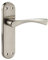 Yeegfeyaa SIXNEA Modern Brushed Chrome Door Handles on Backplate H751221S