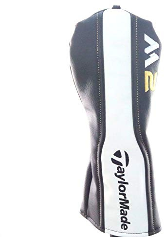 NEW TaylorMade M2 Black/White/Gold Leather Fairway Wood Headcover by TaylorMade
