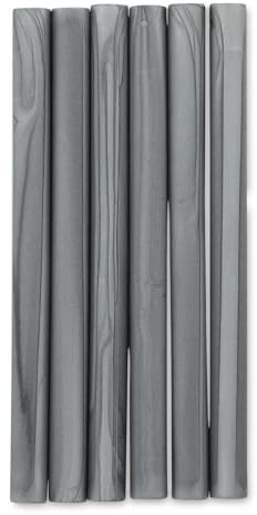 Manuscript Sealing Gun Wax - Silver (Pack of 6), (diameter 8mm only)