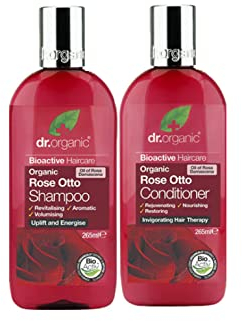 Dr Organic Rose Otto Shampoo & Conditioner Duo - VEGAN