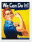 Wee Blue Coo War Propaganda Second World We Can Do It Women USA Vintage Art Print Framed Poster Wall Decor Kunstdruck Poster Wand-Dekor-12X16 Zoll