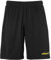 uhlsport Kinder Center Basic Shorts, schwarz/limonengelb, 152