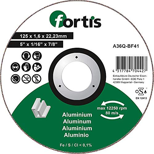 FORTIS Trennscheibe ALU-NE 125 x 1,6mm gerade