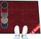 ANRO Fußmatte Schmutzfänger rutschfeste Bodenmatte Teppich waschbar und wasserfest Rot Schmutzfangmatte 90x120cm